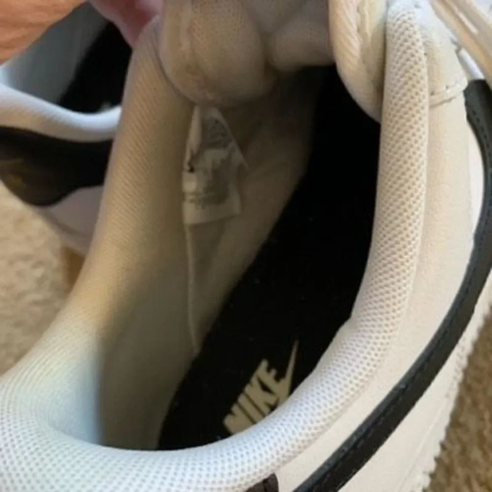 Nike Air Force 1 Low Essentials Women’s Size 9.5 White/Black/Gold Sneakers